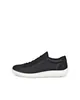 A black Ecco Komfort Schnürschuhe women's shoe with a white sole, shown from the side against a white background. Náhled obrázku produktu