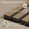 AREBOS Chêne Panneaux acoustiques 120x60 - Jeu de 4 Voir les images du produit 8