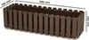 Balkonkasten Blumentopf Pflanzkasten Zaun Braun B 58cm 10 L Produktbild-Vorschau 3