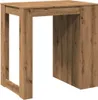 vidaXL Stolik barowy Artisan dąb 102x70x103,5 cm materiał Podgląd zdjęcia produktu 7