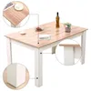 Mondeer Esstisch Esszimmertisch 138 x 90 x 75cm, Eiche und Produktbild-Vorschau 5