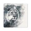 MuchoWow® Mauspad Mousepad Löwe - Zeitung - Blau 30x30 cm - Produktbild-Vorschau 1