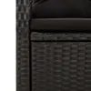 9-tlg. Garten-Essgruppe mit Kissen Schwarz Poly Rattan Produktbild-Vorschau 6