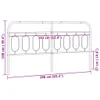 The Living Store Kopfteil Metall Schwarz 160 cm Produktbild-Vorschau 7