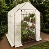 AREBOS Treibhaus 143x143x195 cm mit Ablagen & Produktbild-Vorschau 2