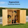 Wiltec Gerätehaus XXL holz Gartenschrank für Gartengeräte Produktbild-Vorschau 4