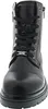 A close-up, front-facing view of a black boot. Anteprima dell’immagine prodotto