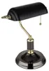 LED Tischleuchte, Bankerlampe, Metall schwarz gold, H 34 cm Produktbild-Vorschau 6