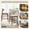 Lot de 4 chaises de bar – Tabourets modernes, assise Voir les images du produit 8