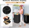 LARS360 Wäschebox aus Bambus mit Ablage - Wäschebehälter Produktbild-Vorschau 4