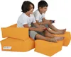 Hanah Home, Kids Double Seat Pouf - Orange, Outdoor Produktbild-Vorschau 4