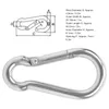 10Pcs Gancio a molla in acciaio inox a scatto Moschettone Anteprima dell’immagine prodotto 8