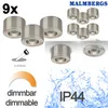 Malmbergs MD-29 LED Kit Satin – 9er Set Mini LED Spots – Produktbild-Vorschau 2