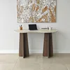 Skye Decor, Schreibtisch (3 Teile) - Travertin & Walnuss, Produktbild-Vorschau 5