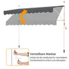 Yaheetech Balkonmarkise mit Handkurbel 300 cm L, Produktbild-Vorschau 8