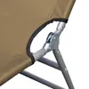 vidaXL Bain de soleil pliable avec dossier réglable Taupe Voir les images du produit 4