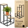 Viacúrovňový stojan na kvety a rastliny, Industrial Rustic Náhľad obrázku produktu 15