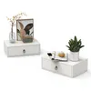 FCH Set di 2 comodini sospesi in legno 46x30x15 cm con 1 Anteprima dell’immagine prodotto 1