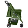 vidaXL Passeggino pieghevole per cani verde 80x46x98 cm Anteprima dell’immagine prodotto 3