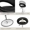 Lot de 2 tabourets de bar CHRISTIAN - noir Voir les images du produit 5