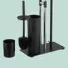 Relaxdays WC-Garnitur, Edelstahl, Ablage & Rollenhalter, Produktbild-Vorschau 6