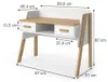 Pracovný stôl Vitalispa Malia biely 97 x 51 cm, Model 52185 Náhľad obrázku produktu 7