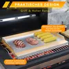 LZQ Plaque de gril en acier inoxydable avec anse 54x41x7 Voir les images du produit 8