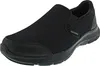 A single black Skechers slip-on shoe is shown against a white background. Produktbild-Vorschau