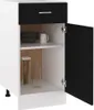 vidaXL Szafka dolna z szufladami czarna 40x46x81,5 cm płyta Podgląd zdjęcia produktu 3