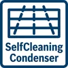 A graphic representing the 'SelfCleaning Condenser' feature of a Bosch appliance. Produktbild-Vorschau