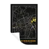 MuchoWow® Wandtattoo Wandsticker Wandaufkleber Karte - Bad Produktbild-Vorschau 1