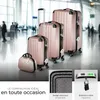 Set de valises rigides Cleo 4 pièces avec pèse-valise - or Voir les images du produit 3