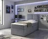 NORDELO Boxspringbett MODERNO 90x200 cm Grau Komplett-Set Produktbild-Vorschau 1