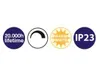 3 x LED inbouwspot rond, mat nikkel, IP23, 3 x 6,5W module, Productafbeelding-voorbeeld 4