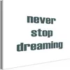 Vliesstoff Leinwandbild - Never Stop Dreaming (1 Part) Wide Produktbild-Vorschau 1