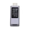 A silver USB-C tester with a digital display showing voltage, current, and power readings. Náhľad obrázku produktu