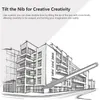 A sketch of a building with a stylus pen in the foreground. Voir les images du produit