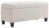 Homcom HOMdotCOM Bank, 100 cm x 40 cm x 44 cm, crèmekleurig Productafbeelding-voorbeeld 1
