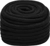 vidaXL Pracovné lano čierne 25 mm 25 m Polyester Náhľad obrázku produktu 1