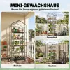 Serra in plastica Outsunny Mini-serra con 5 ripiani in Anteprima dell’immagine prodotto 9