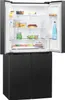 An open refrigerator with food items inside. Produktbild-Vorschau