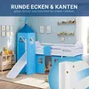 Hoogslaper voor kinderen, 90x200 cm, met glijbaan, matras, Productafbeelding-voorbeeld 20