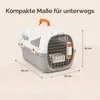 SNOEKIE Katzen Transportbox 49,5 × 32 × 32,6 cm, Produktbild-Vorschau 3