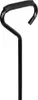 A black handle and part of a metal frame of a trolley or cart. Produktbild-Vorschau