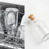 Sklenené fľaše Relaxdays, sada 8 ks, korkový uzáver, 150 Náhľad obrázku produktu 3