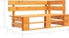 vidaXL Divano pallet a 2 posti in legno di pino impregnato Anteprima dell’immagine prodotto 6