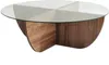 Skye Decor, Lily - Walnut, tables basses, noyer, verre, 90 Voir les images du produit 8