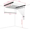 Sepio Deckenwäschetrockner Schwarz 90 cm, 6 Stäbe Produktbild-Vorschau 7