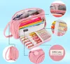 Organizzatore pieghevole per matite, rosa, poliestere, Anteprima dell’immagine prodotto 15