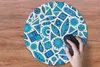 MuchoWow® Mauspad Mousepad Blau - Muster - Federn - Mond Produktbild-Vorschau 4